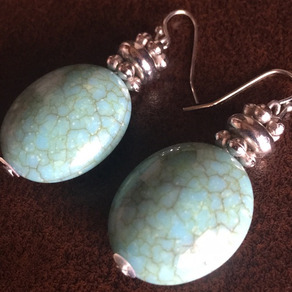 Turquoise Drop Earrings - Picture 2 of 8